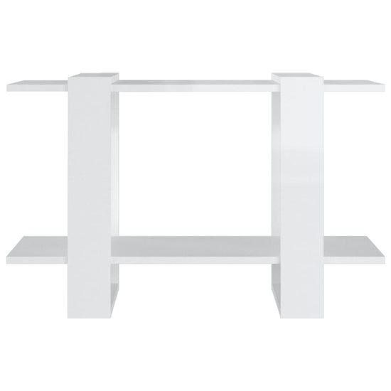 Boekenkast/kamerscherm 80x30x51 cm hoogglans wit MeubelReus