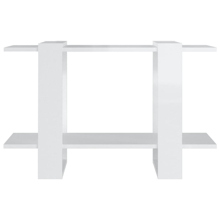 Boekenkast/kamerscherm 80x30x51 cm hoogglans wit MeubelReus