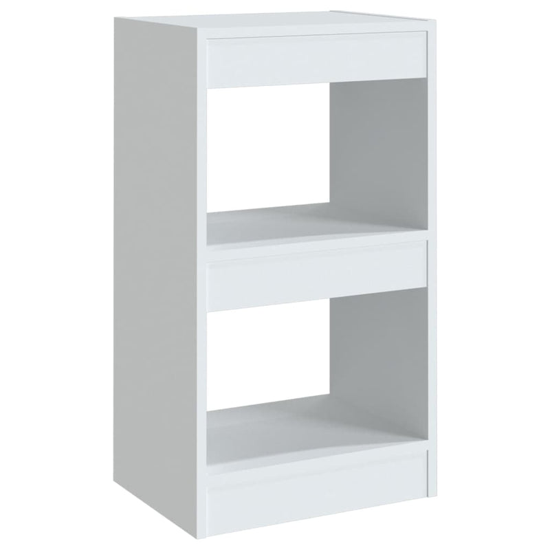 Boekenkast/kamerscherm 40x30x72 cm wit