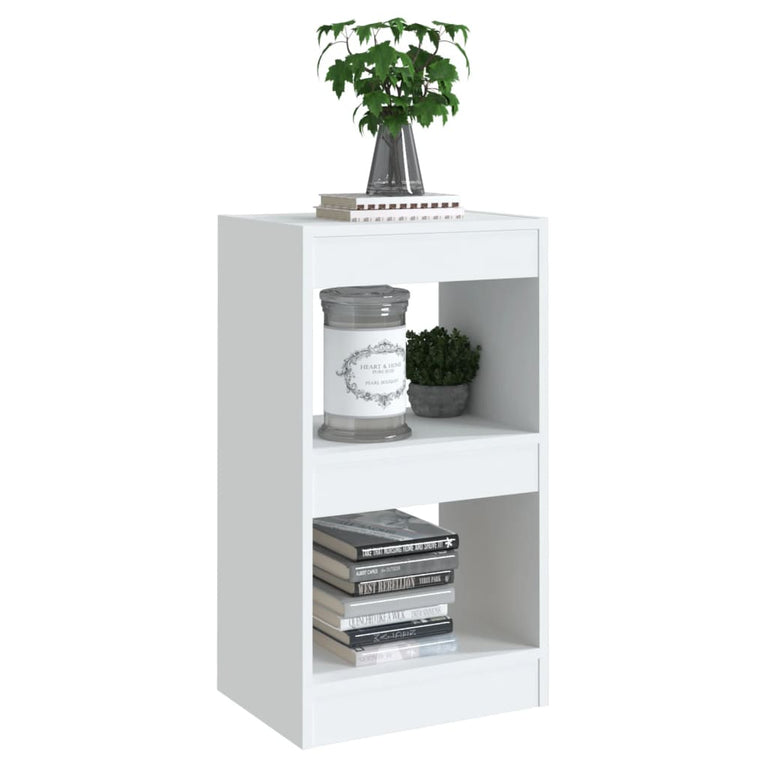 Boekenkast/kamerscherm 40x30x72 cm wit