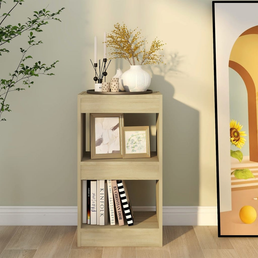 Boekenkast/kamerscherm 40x30x72 cm sonoma eikenkleurig MeubelReus