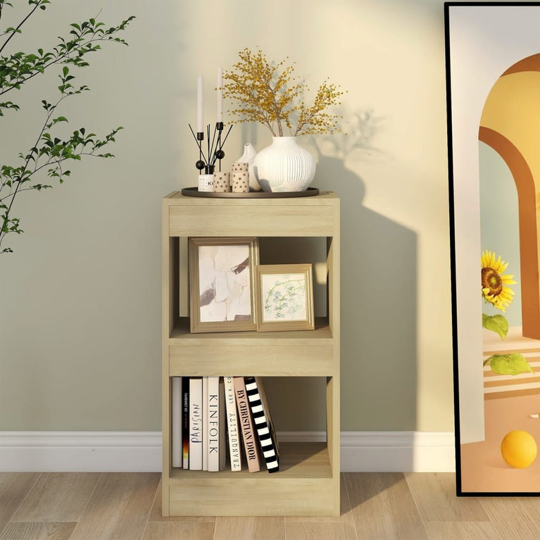 Boekenkast/kamerscherm 40x30x72 cm sonoma eikenkleurig MeubelReus