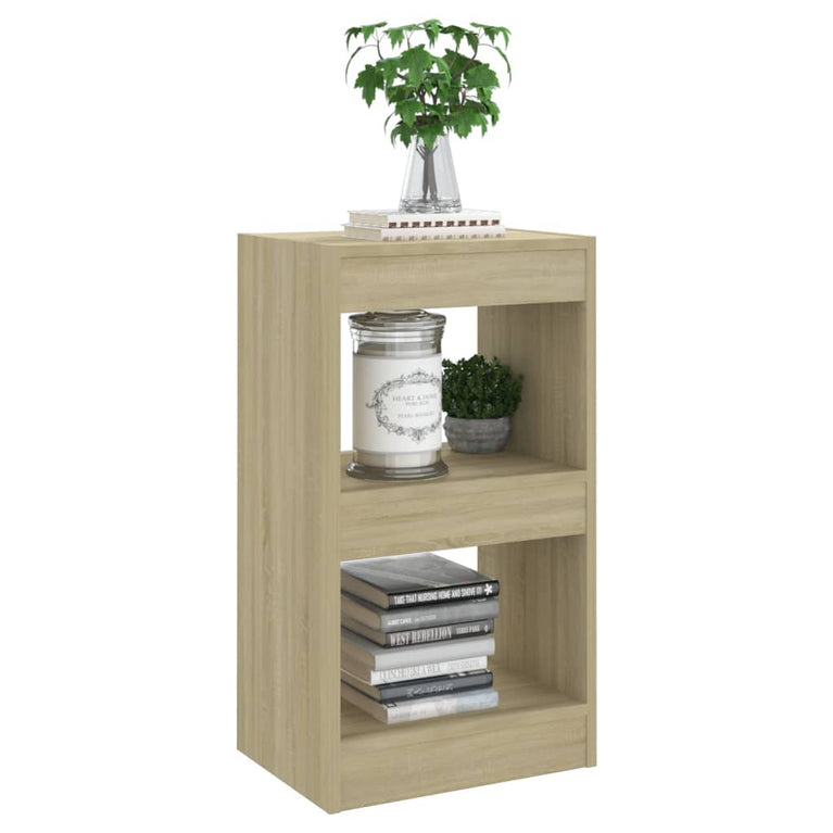 Boekenkast/kamerscherm 40x30x72 cm sonoma eikenkleurig MeubelReus