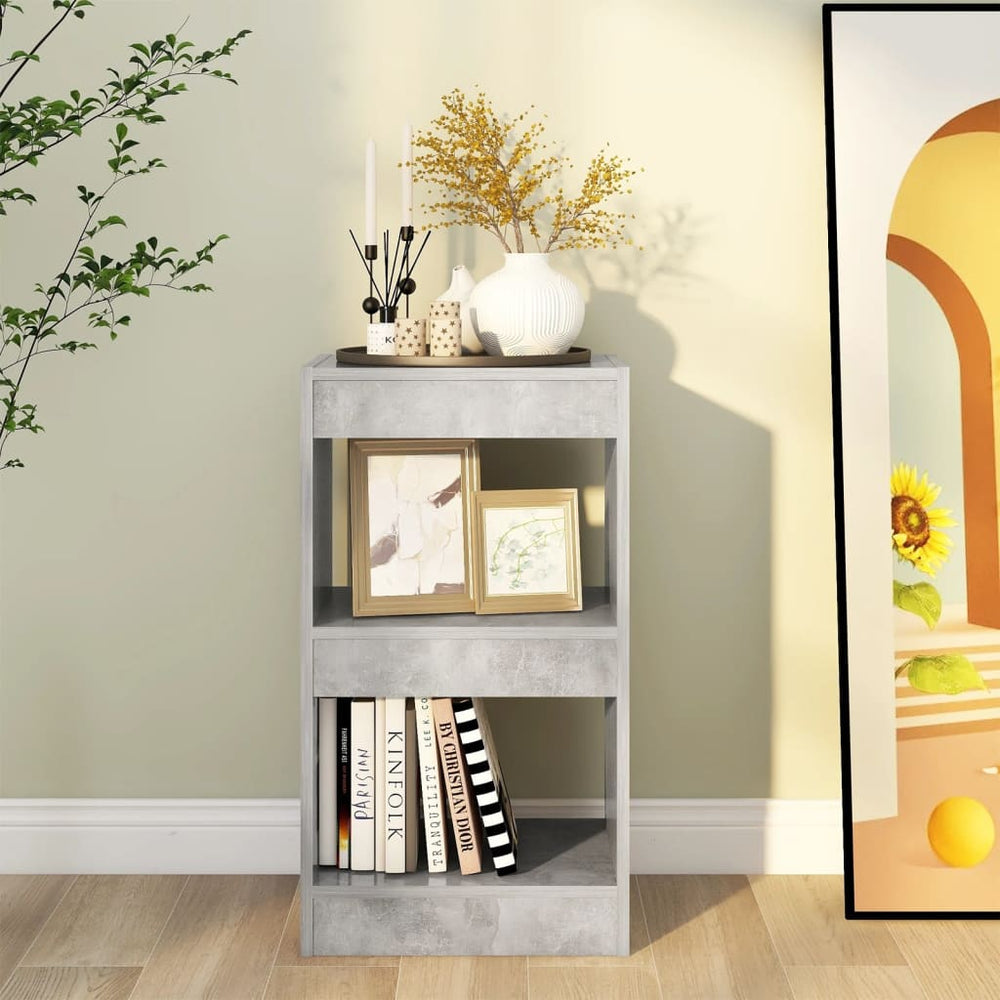 Boekenkast/kamerscherm 40x30x72 cm betongrijs MeubelReus