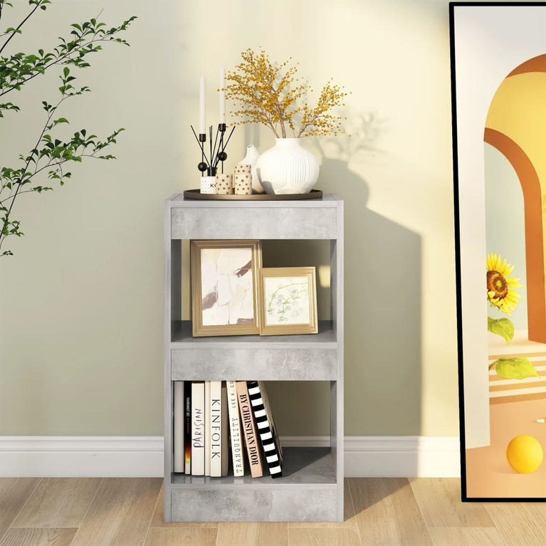Boekenkast/kamerscherm 40x30x72 cm betongrijs MeubelReus