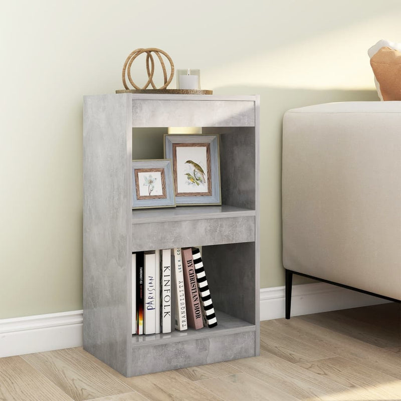 Boekenkast/kamerscherm 40x30x72 cm betongrijs MeubelReus