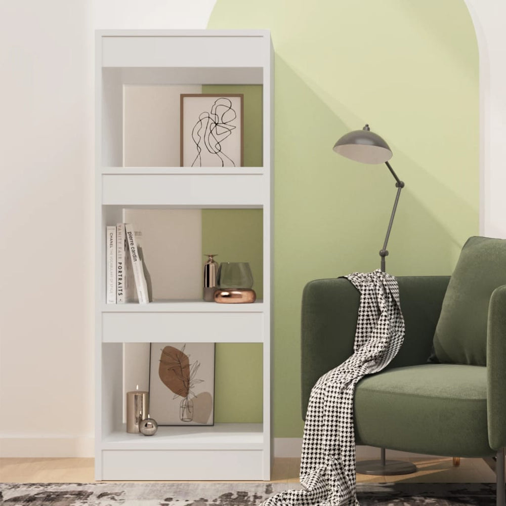 Boekenkast/kamerscherm 40x30x103 cm spaanplaat wit MeubelReus