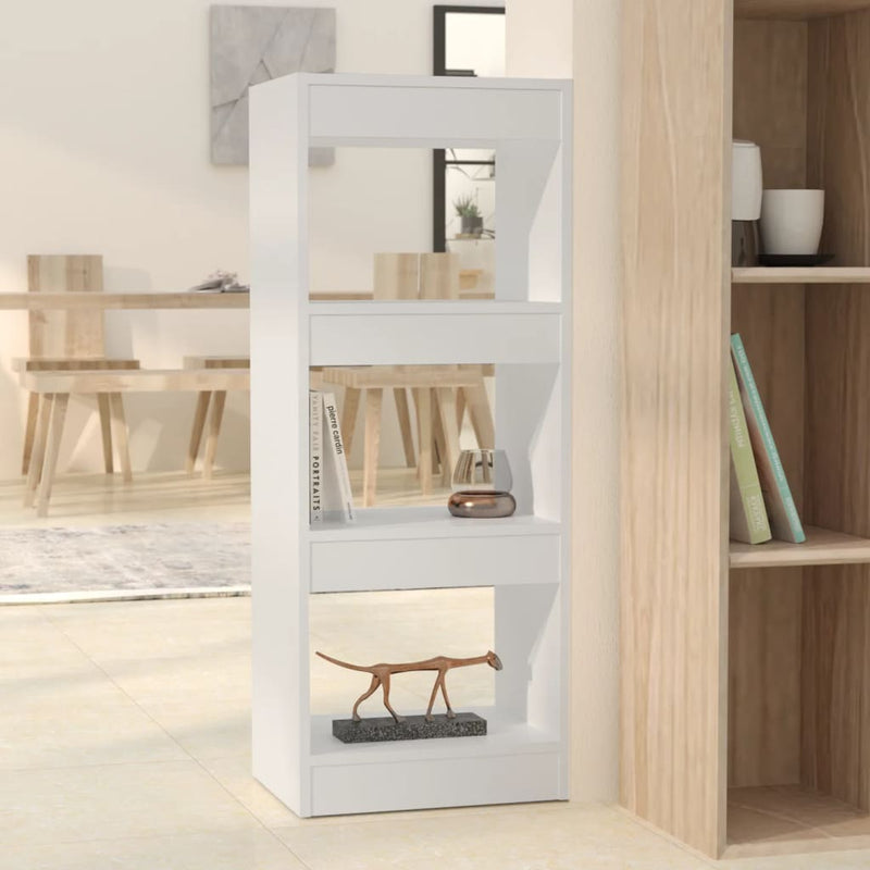 Boekenkast/kamerscherm 40x30x103 cm spaanplaat wit MeubelReus