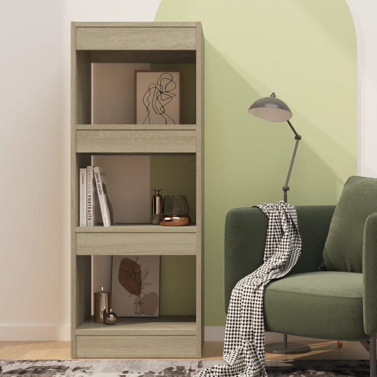 Boekenkast/kamerscherm 40x30x103 cm spaanplaat sonoma eiken
