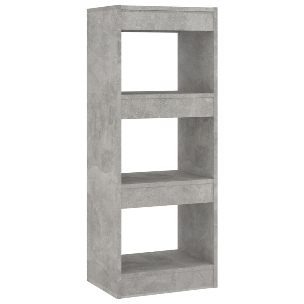 Boekenkast/kamerscherm 40x30x103 cm spaanplaat betongrijs MeubelReus