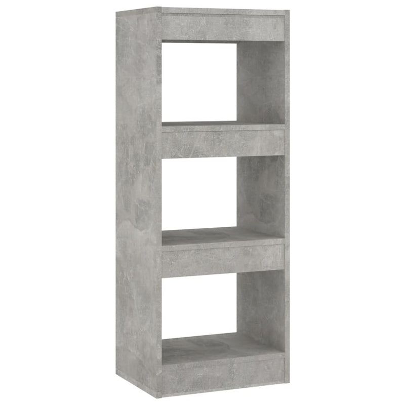 Boekenkast/kamerscherm 40x30x103 cm spaanplaat betongrijs MeubelReus
