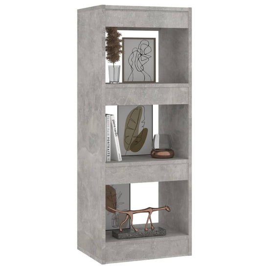 Boekenkast/kamerscherm 40x30x103 cm spaanplaat betongrijs MeubelReus