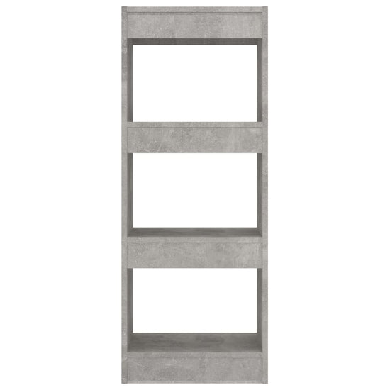 Boekenkast/kamerscherm 40x30x103 cm spaanplaat betongrijs MeubelReus