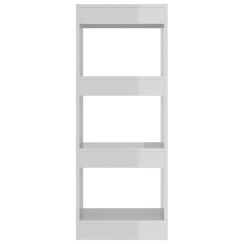 Boekenkast/kamerscherm 40x30x103 cm spaanplaat hoogglans wit MeubelReus