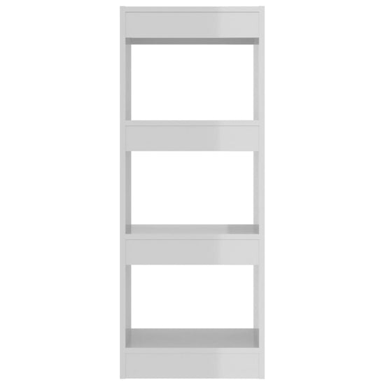 Boekenkast/kamerscherm 40x30x103 cm spaanplaat hoogglans wit MeubelReus