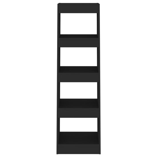 Boekenkast/kamerscherm 40x30x135 cm zwart MeubelReus