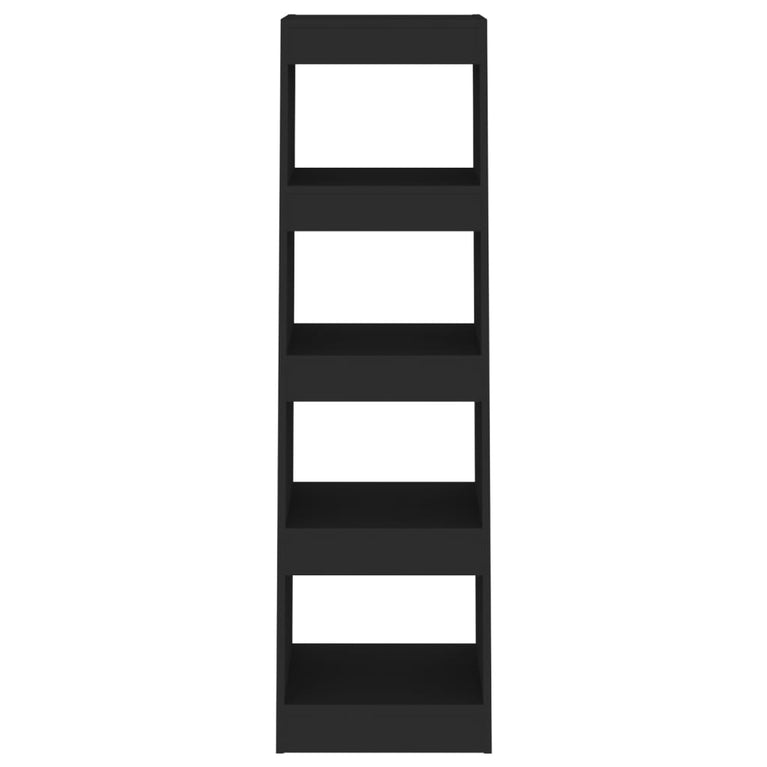 Boekenkast/kamerscherm 40x30x135 cm zwart MeubelReus