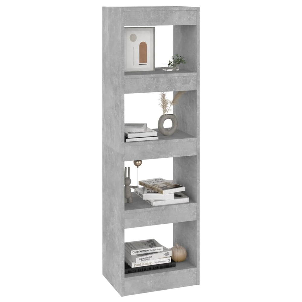 Boekenkast/kamerscherm 40x30x135 cm betongrijs MeubelReus