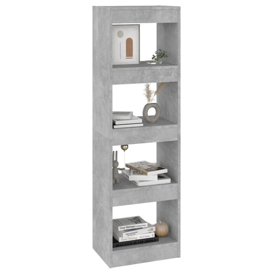 Boekenkast/kamerscherm 40x30x135 cm betongrijs MeubelReus