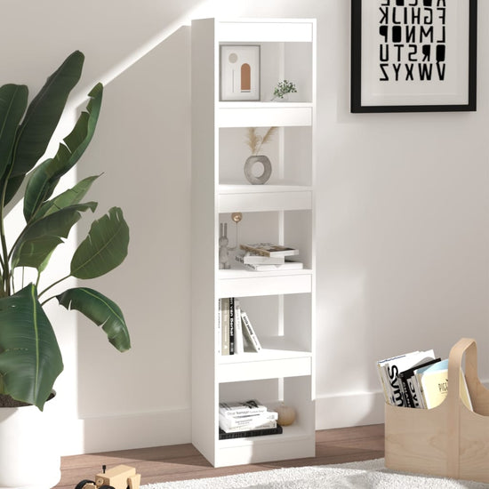 Boekenkast/kamerscherm 40x30x166 cm wit MeubelReus