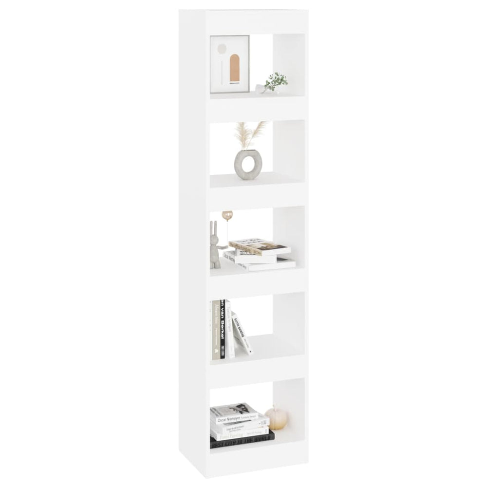 Boekenkast/kamerscherm 40x30x166 cm wit MeubelReus