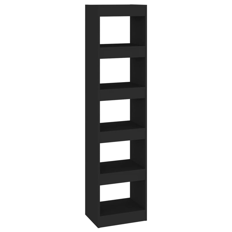 Boekenkast/kamerscherm 40x30x166 cm zwart MeubelReus