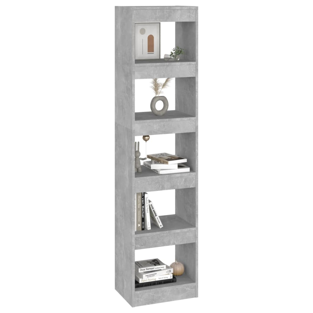 Boekenkast/kamerscherm 40x30x166 cm betongrijs MeubelReus