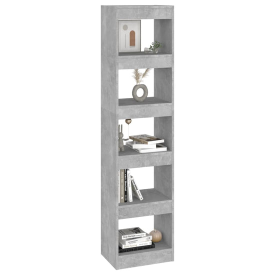 Boekenkast/kamerscherm 40x30x166 cm betongrijs MeubelReus