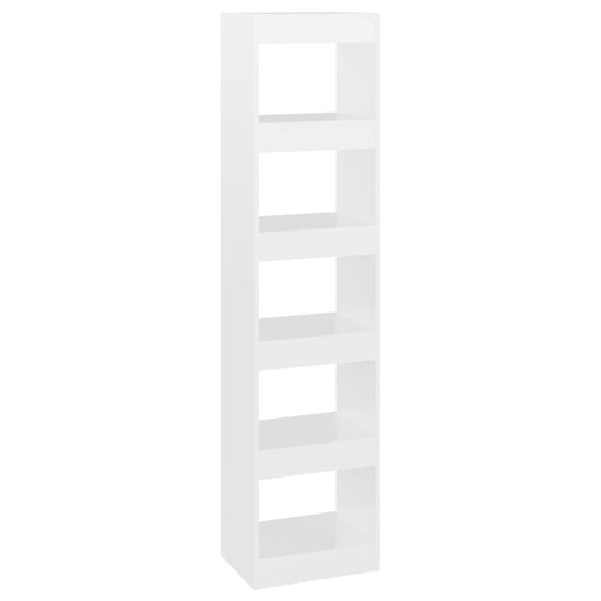 Boekenkast/kamerscherm 40x30x166 cm hoogglans wit MeubelReus