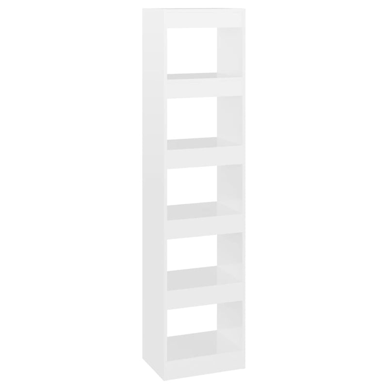 Boekenkast/kamerscherm 40x30x166 cm hoogglans wit MeubelReus