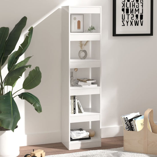 Boekenkast/kamerscherm 40x30x166 cm hoogglans wit MeubelReus