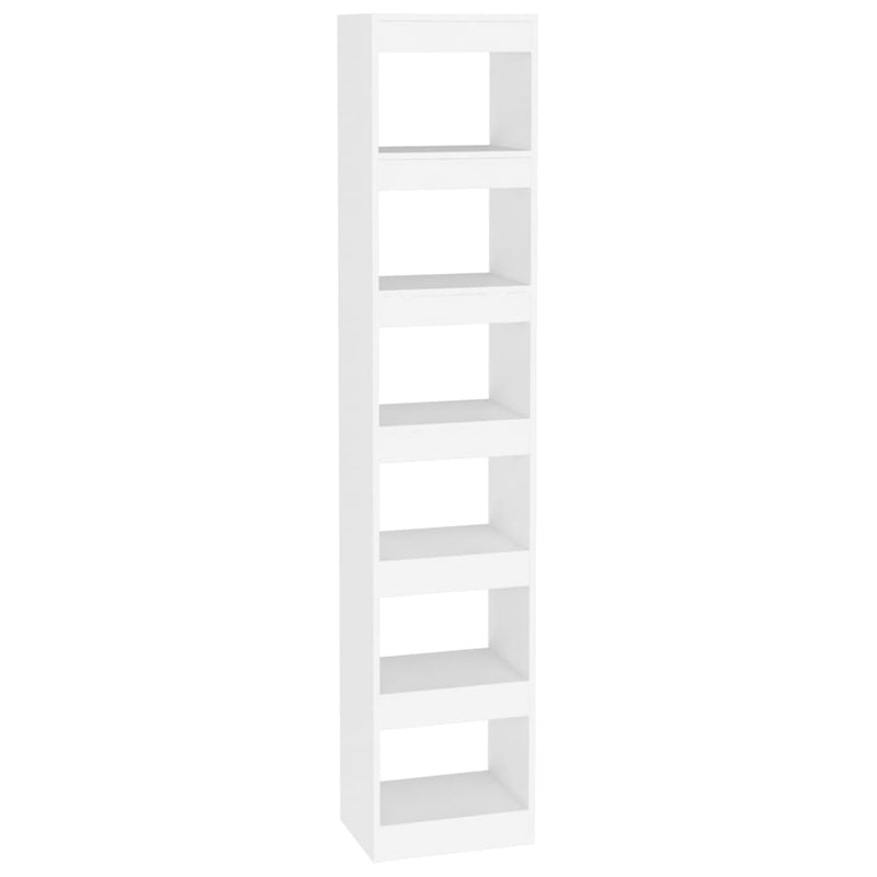 Boekenkast/kamerscherm 40x30x198 cm wit MeubelReus