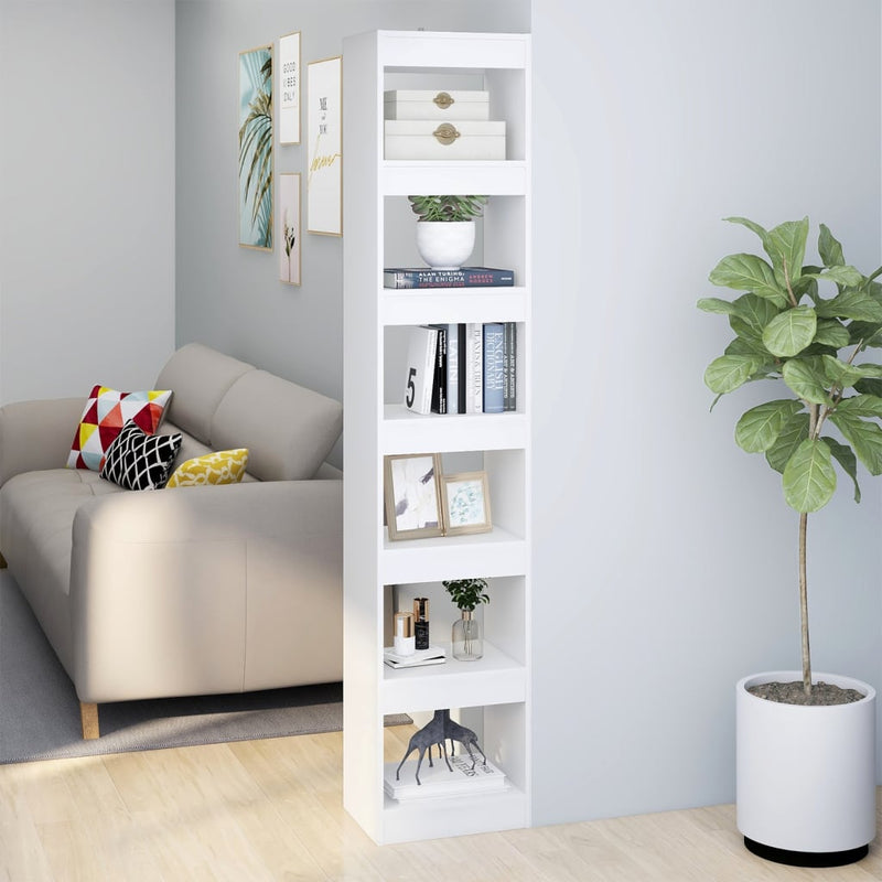 Boekenkast/kamerscherm 40x30x198 cm wit MeubelReus