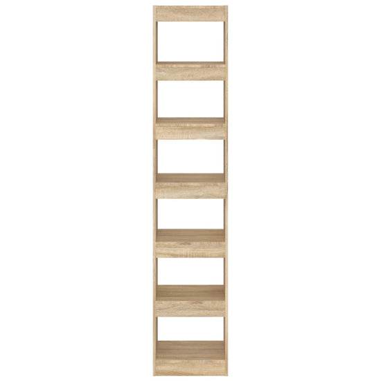 Boekenkast/kamerscherm 40x30x198 cm sonoma eikenkleurig MeubelReus