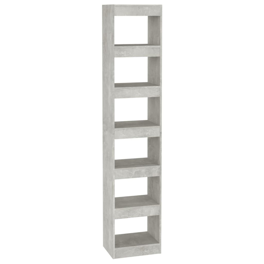 Boekenkast/kamerscherm 40x30x198 cm betongrijs MeubelReus