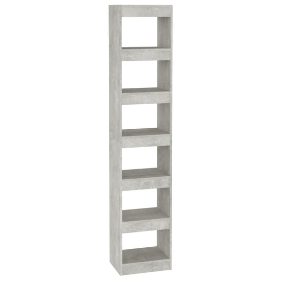 Boekenkast/kamerscherm 40x30x198 cm betongrijs MeubelReus