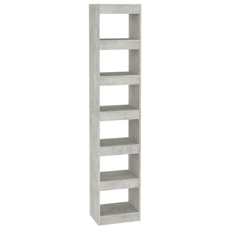 Boekenkast/kamerscherm 40x30x198 cm betongrijs MeubelReus