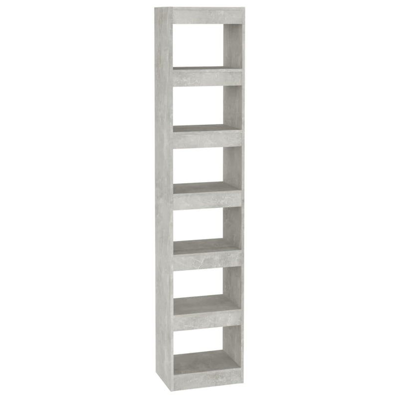 Boekenkast/kamerscherm 40x30x198 cm betongrijs MeubelReus