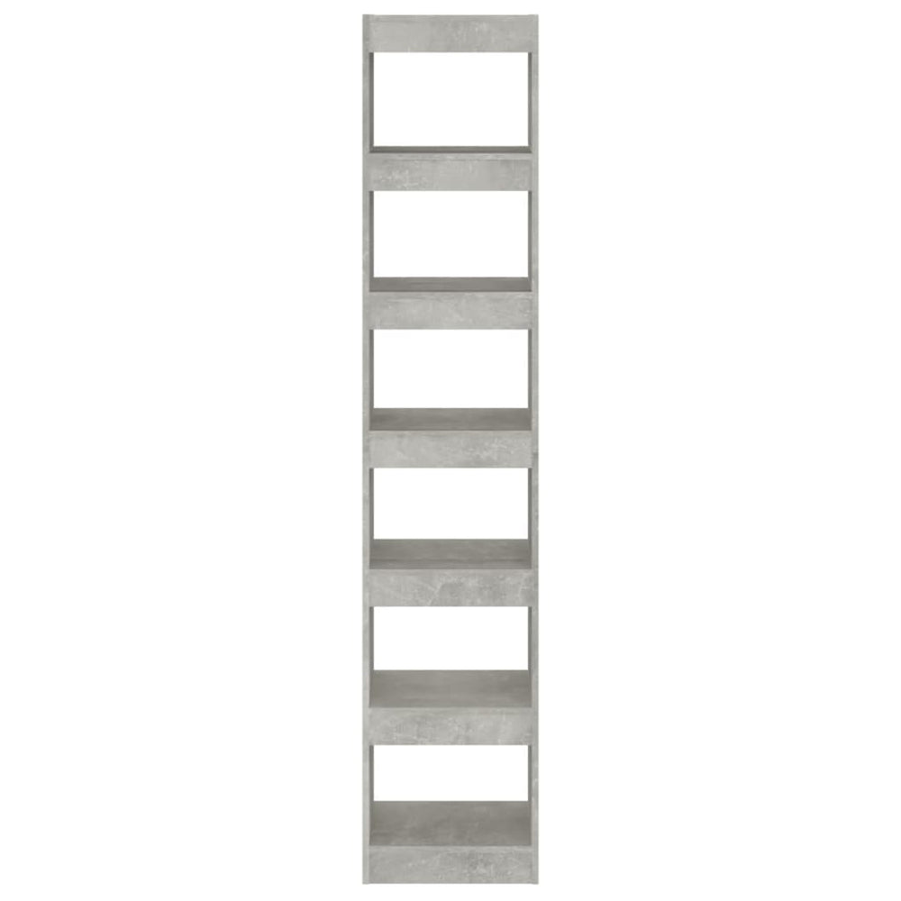 Boekenkast/kamerscherm 40x30x198 cm betongrijs MeubelReus