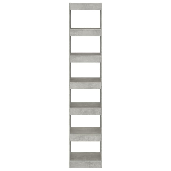 Boekenkast/kamerscherm 40x30x198 cm betongrijs MeubelReus