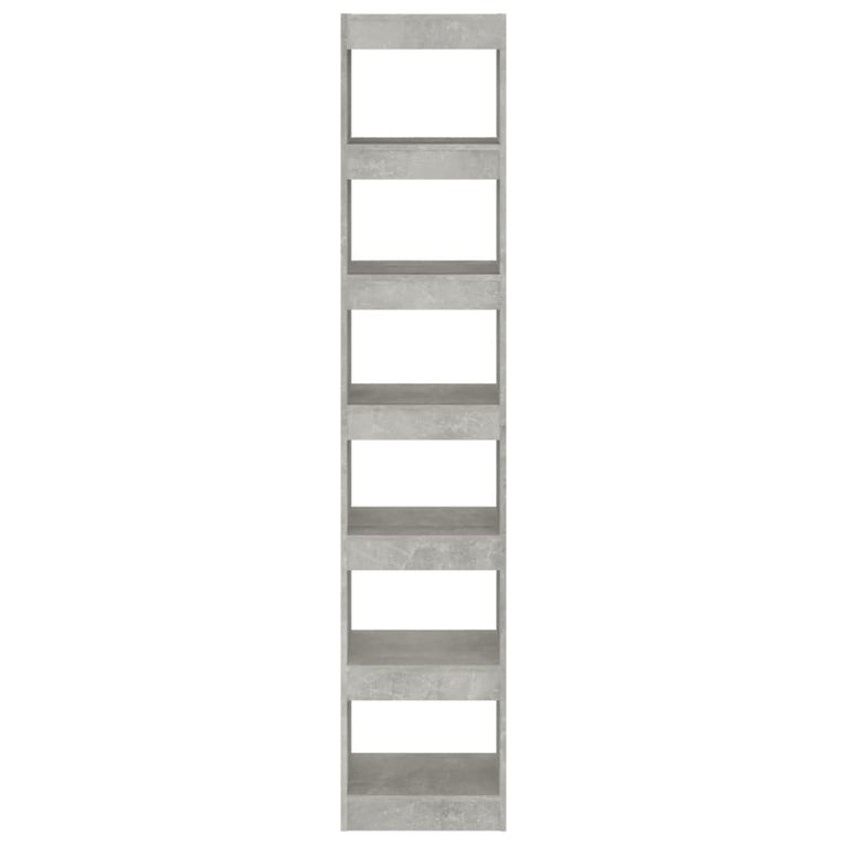 Boekenkast/kamerscherm 40x30x198 cm betongrijs MeubelReus