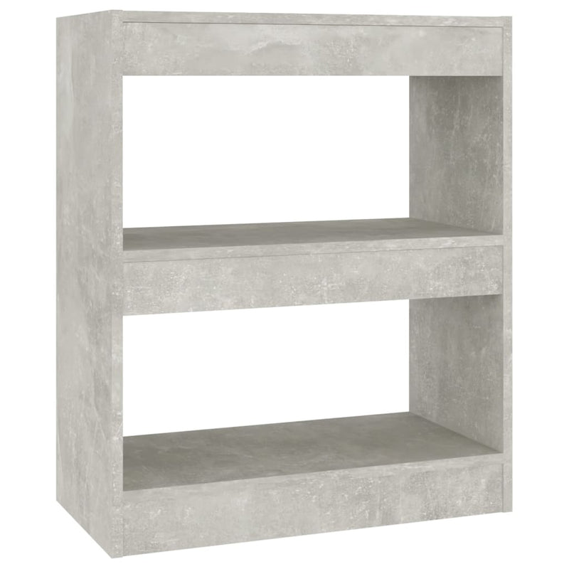 Boekenkast/kamerscherm 60x30x72 cm betongrijs MeubelReus