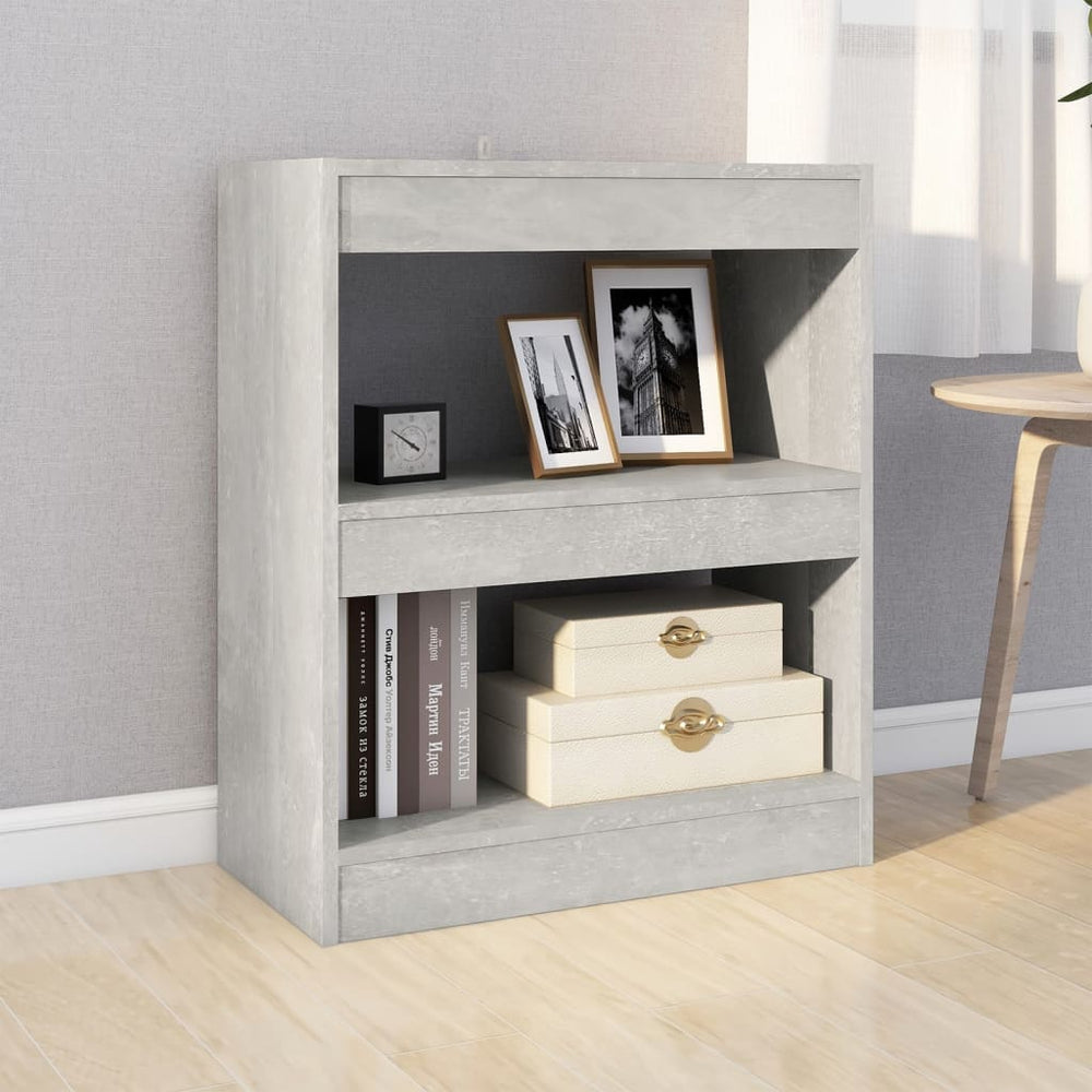 Boekenkast/kamerscherm 60x30x72 cm betongrijs MeubelReus