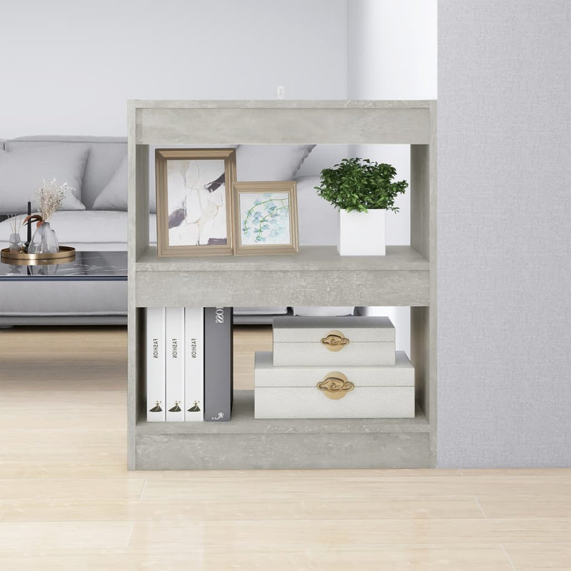Boekenkast/kamerscherm 60x30x72 cm betongrijs MeubelReus