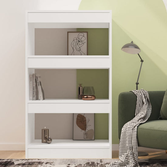Boekenkast/kamerscherm 60x30x103 cm spaanplaat wit MeubelReus