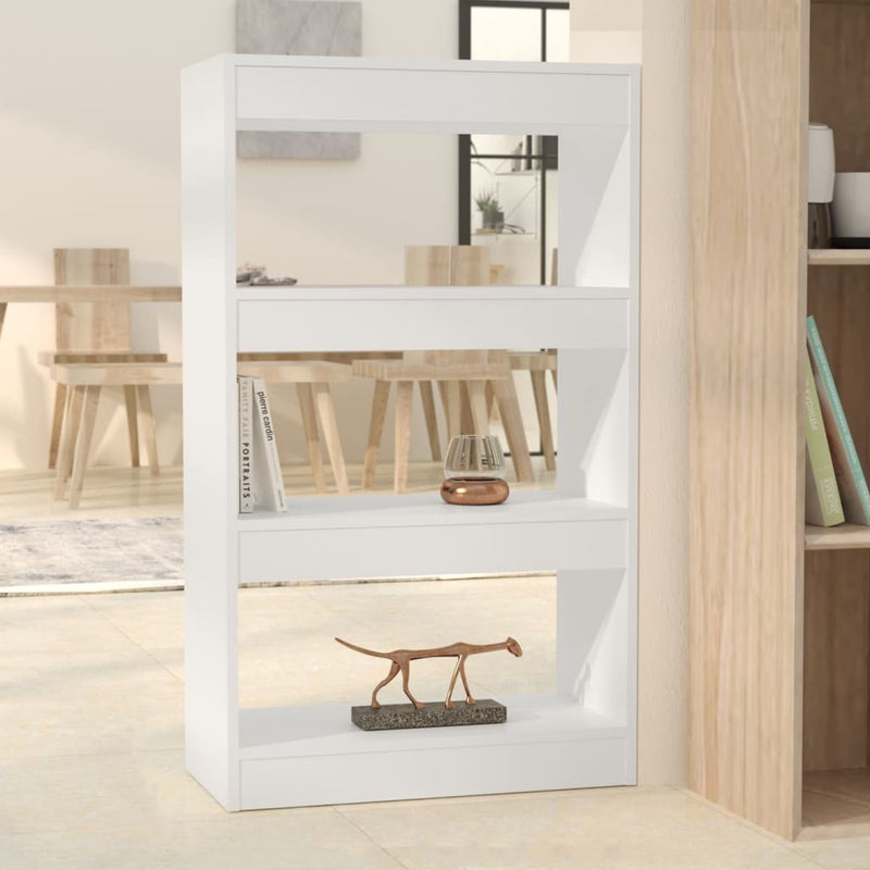 Boekenkast/kamerscherm 60x30x103 cm spaanplaat wit MeubelReus