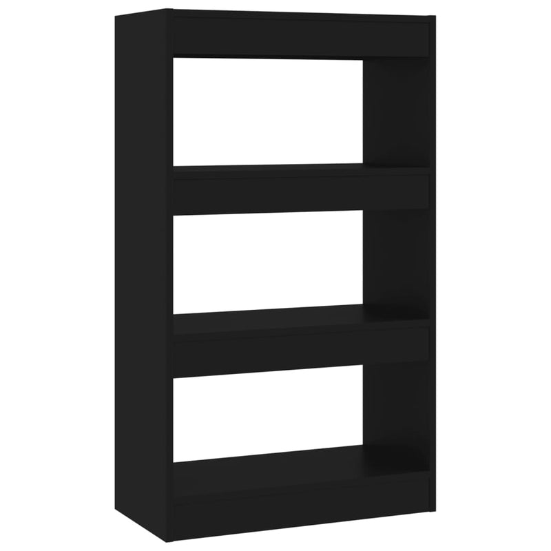 Boekenkast/kamerscherm 60x30x103 cm spaanplaat zwart MeubelReus