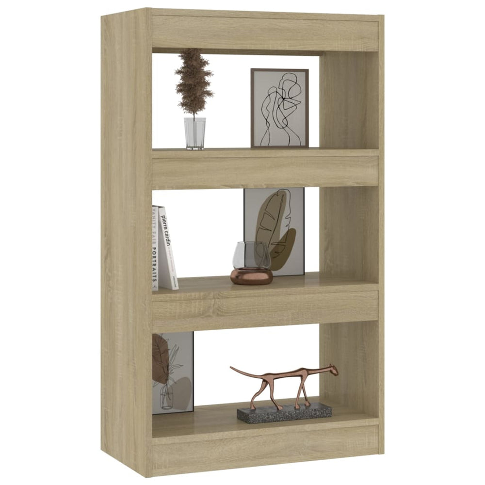 Boekenkast/kamerscherm 60x30x103 cm spaanplaat sonoma eiken MeubelReus