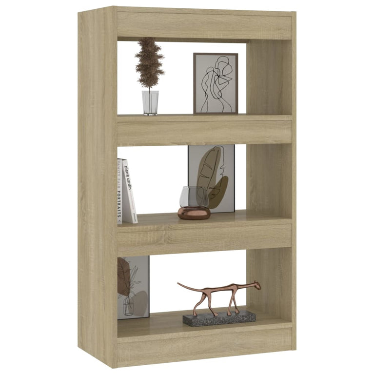 Boekenkast/kamerscherm 60x30x103 cm spaanplaat sonoma eiken MeubelReus