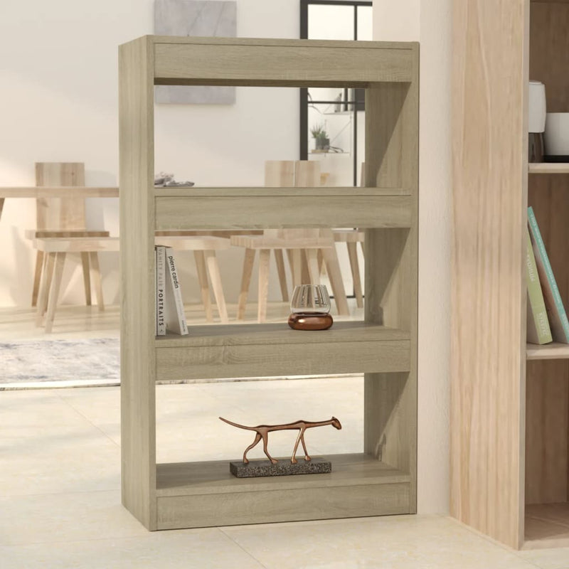 Boekenkast/kamerscherm 60x30x103 cm spaanplaat sonoma eiken MeubelReus